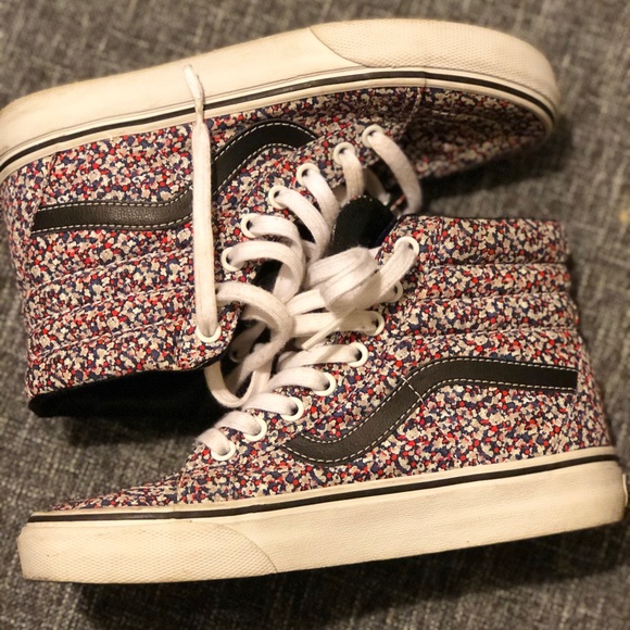 Vans Shoes - Vans Women’s Hightop multicolored Skateboard Shoes